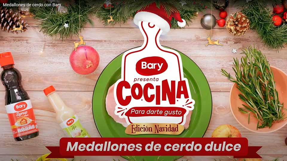 Medallones de cerdo dulce con Bary