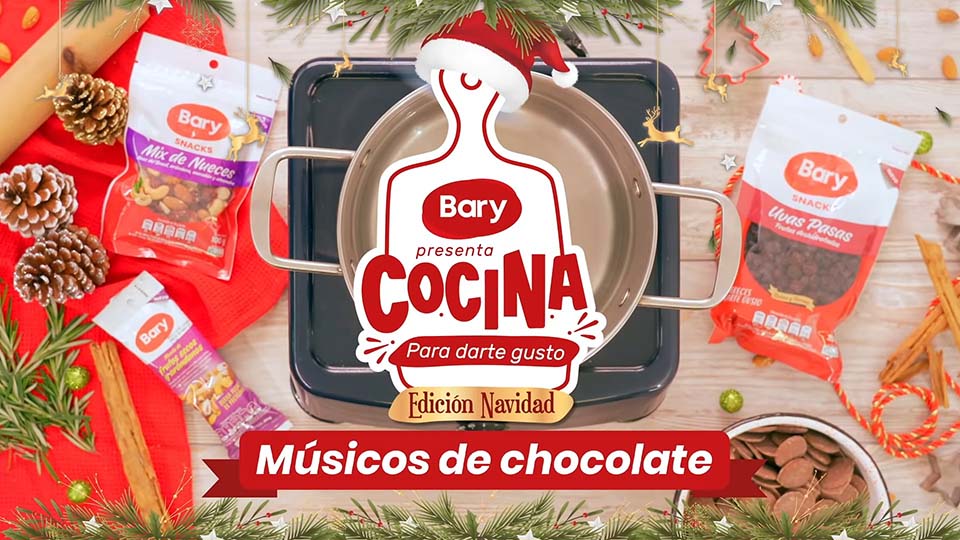 Músicos de chocolate con Bary