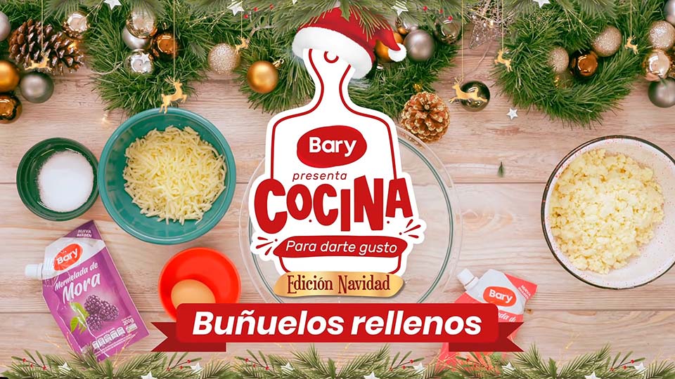 Buñuelos rellenos con mermelada Bary